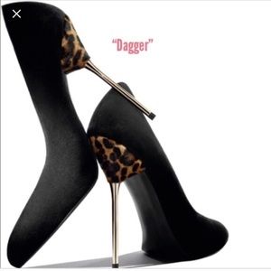 Stuart weitzman “dagger” pumps. Black suede.